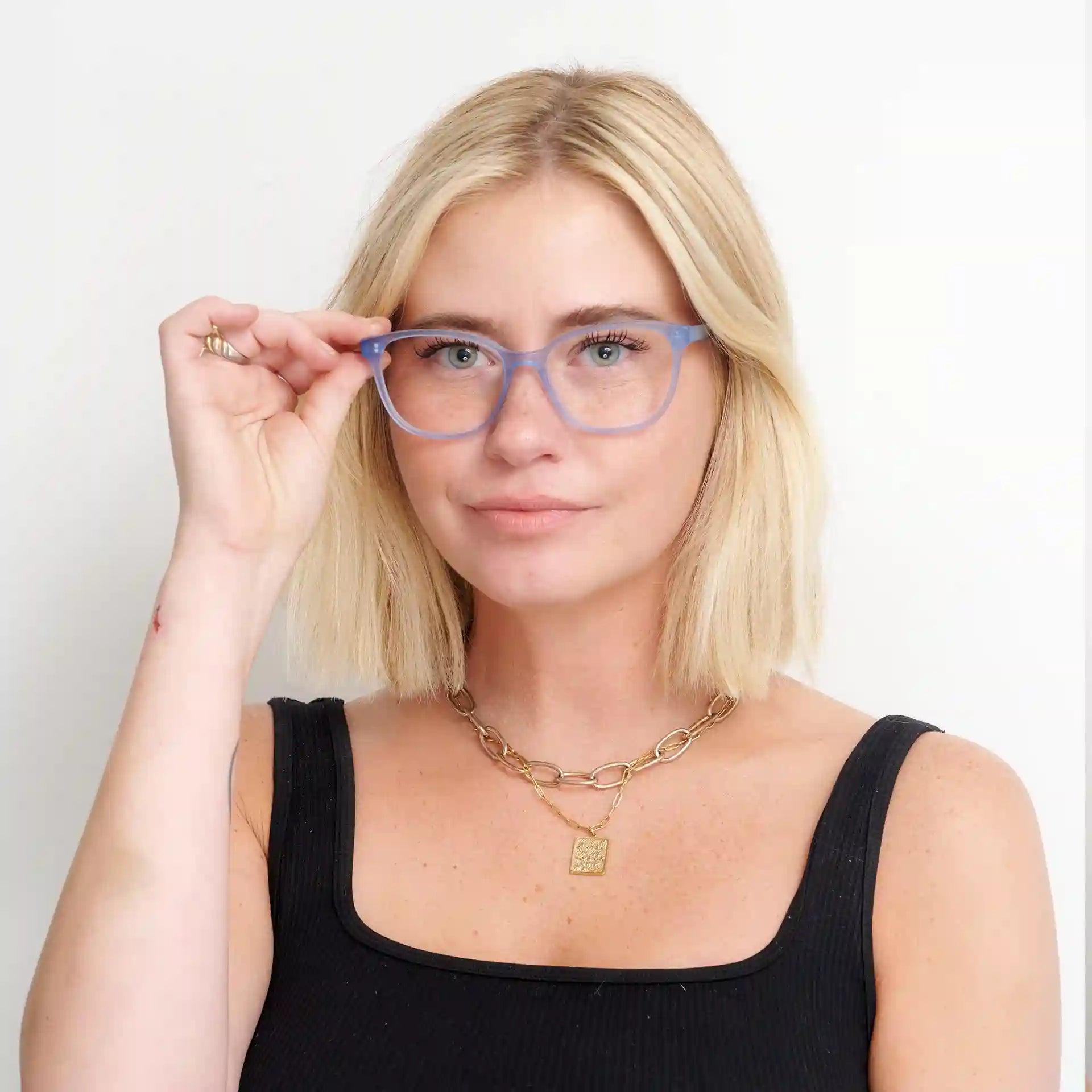 Huxley glasses | Paige Sky Blue Matte 